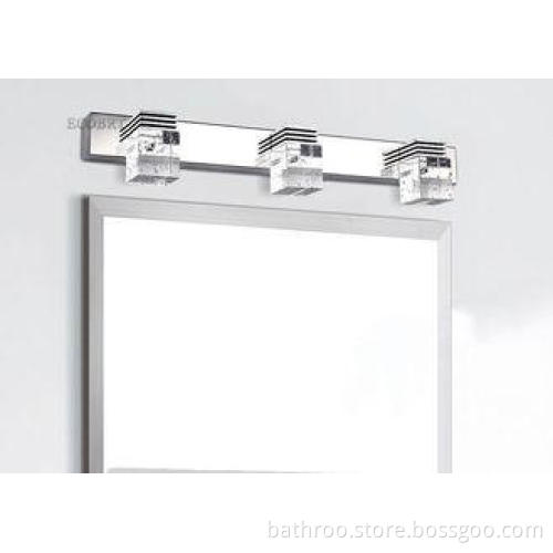 Wall Modern Bathroom Lights / Crystal LED Mirror Front Ligh